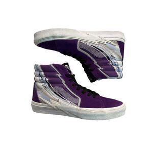 Vans Sk8-Hi Lightning Bolt Purple Suede Men 9 Women 10.5 Style 721454